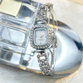 Crystal Square Watch-Watches-Yiyae-Silver-Yiyae