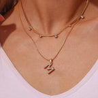 Crystal Station Herringbone Choker-Necklaces-Yiyae-Yiyae