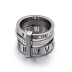 Crystal Three-Ring Set-Rings-Yiyae-Silver-5-Yiyae