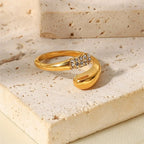 Crystal Tip Wrap Ring-Rings-Yiyae-Yiyae