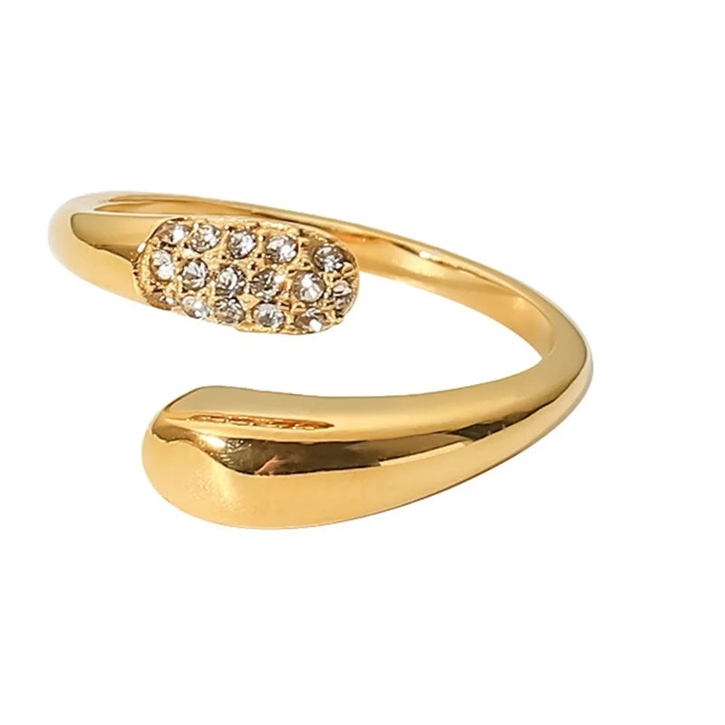 Crystal Tip Wrap Ring-Rings-Yiyae-Yiyae