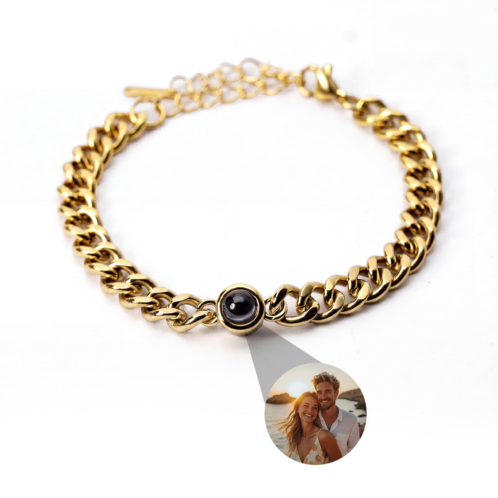 Cuban Chain Photo Bracelet-Bracelets-Yiyae-Yiyae