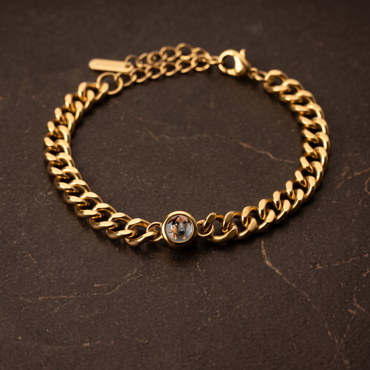 Cuban Chain Photo Bracelet-Bracelets-Yiyae-Yiyae
