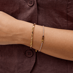 Cube Bead Bracelet - Gold - Bracelets - Yiyae - foto 3