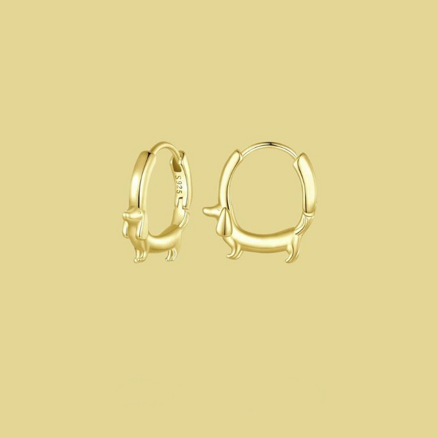 Dachshund Hoop Earrings