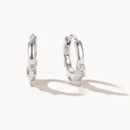 Dachshund Hoop Earrings-Earrings-Yiyae-Silver-Yiyae