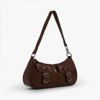 Double Buckle Shoulder Bag-Bags-Yiyae-Yiyae