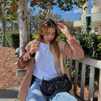 Double Buckle Shoulder Bag-Bags-Yiyae-Yiyae
