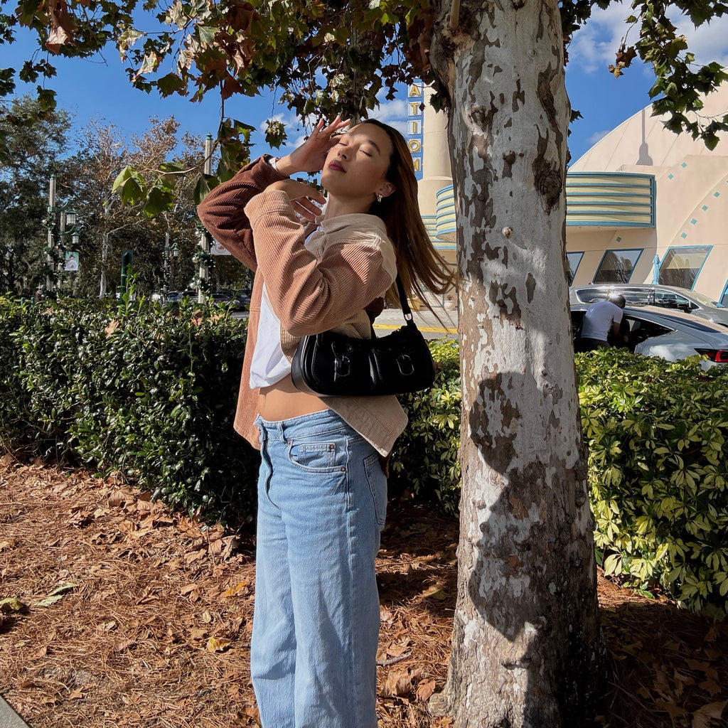 Double Buckle Shoulder Bag-Bags-Yiyae-Yiyae