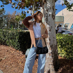 Double Buckle Shoulder Bag-Bags-Yiyae-Yiyae