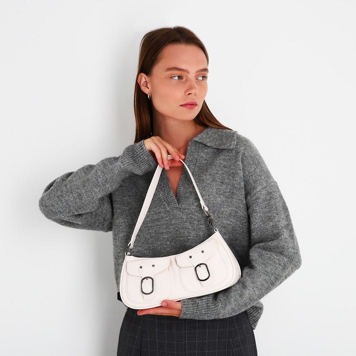 Double Buckle Shoulder Bag-Bags-Yiyae-Yiyae