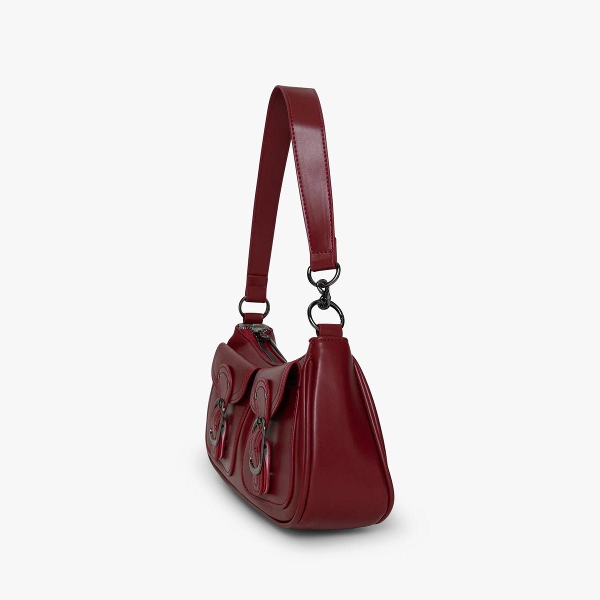 Double Buckle Shoulder Bag-Bags-Yiyae-Yiyae