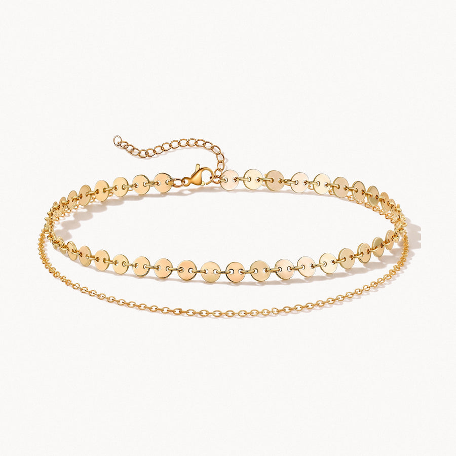 Double Chain Bead Anklet