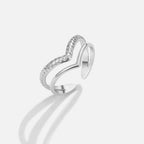 Double Chevron Ring-Rings-Yiyae-Yiyae