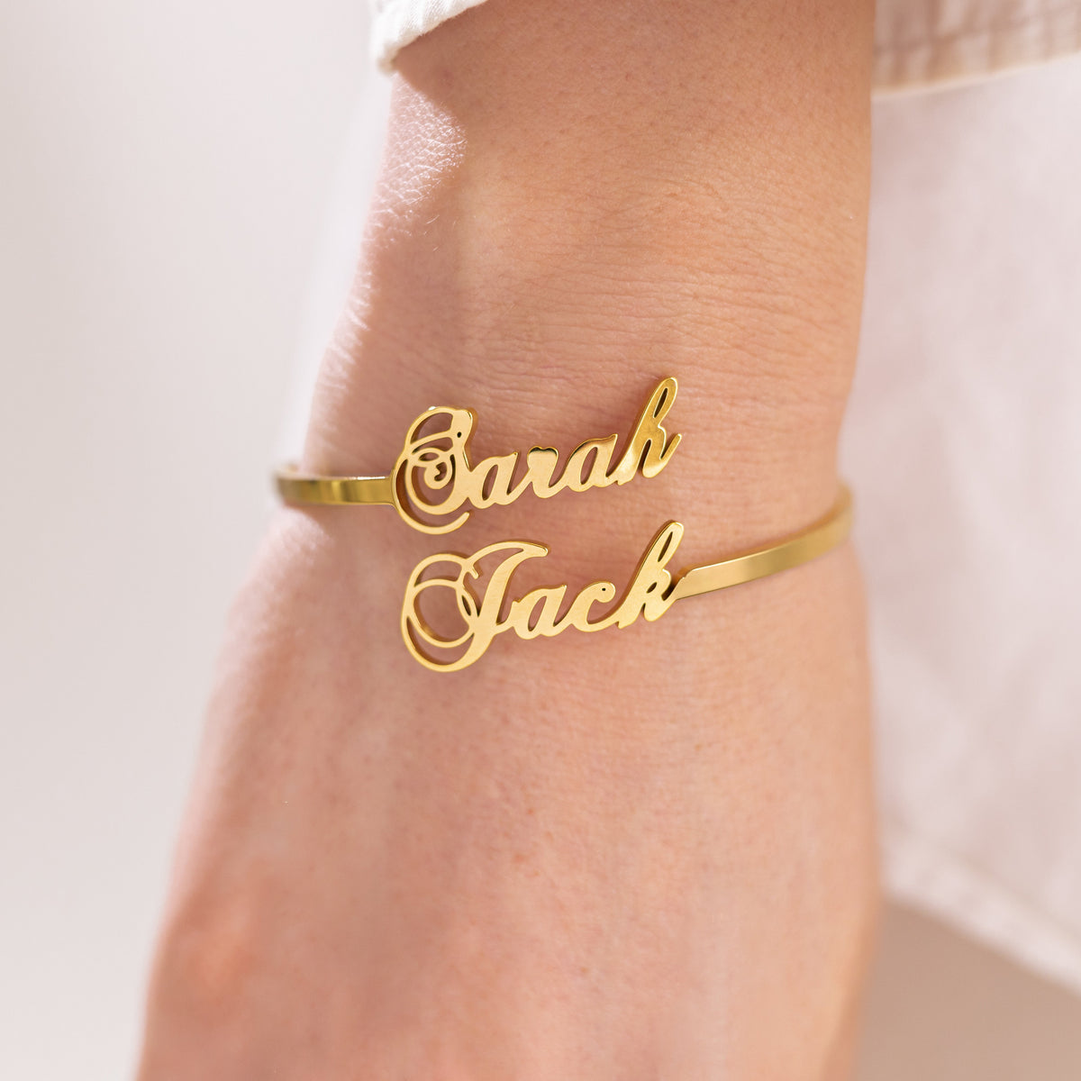 Double Name Bracelet-Bracelets-Yiyae-Yiyae