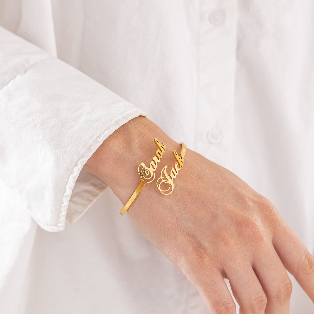 Double Name Bracelet-Bracelets-Yiyae-Yiyae