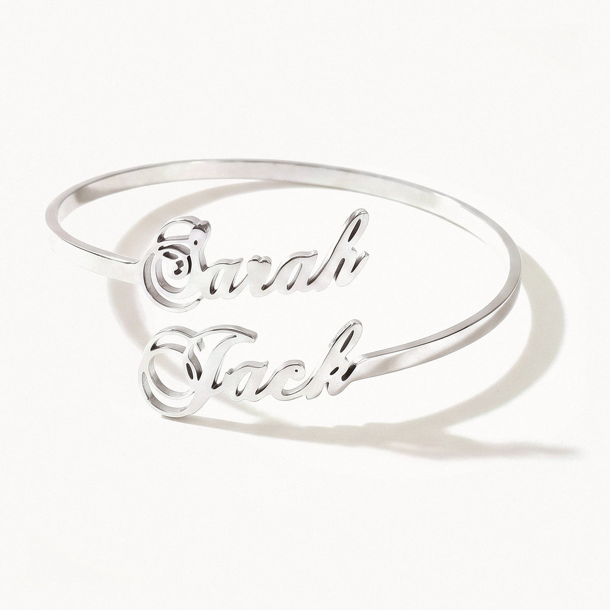 Double Name Bracelet-Bracelets-Yiyae-Silver-Yiyae