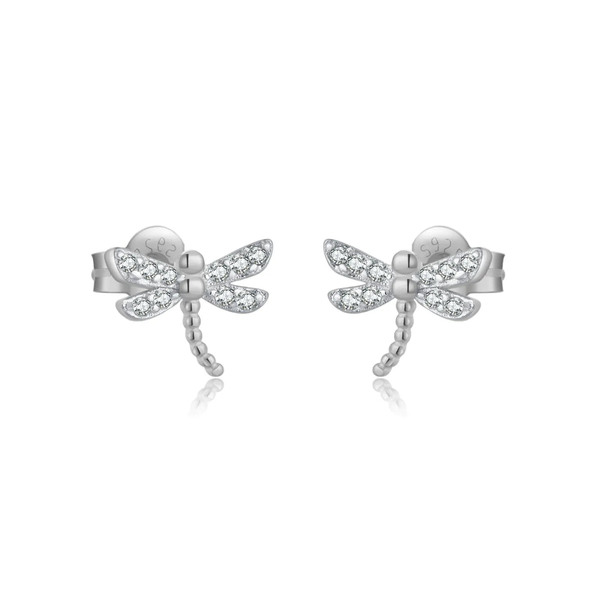 Dragonfly Stud Earrings-Earrings-Yiyae-Yiyae