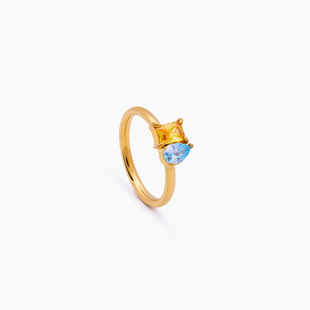 Duo Birthstone Ring-Rings-Yiyae-Yiyae