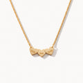 Engraved Heart Charm Necklace-Necklaces-Yiyae-Gold-Yiyae