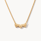 Engraved Heart Charm Necklace-Necklaces-Yiyae-Gold-Yiyae