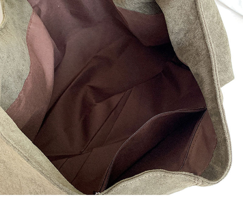 Faux Suede Hobo Bag-Bags-Yiyae-Yiyae