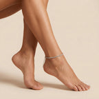 Fine Crystal Tennis Anklet-Anklets-Yiyae-Yiyae