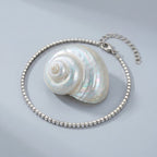 Fine Crystal Tennis Anklet-Anklets-Yiyae-Yiyae