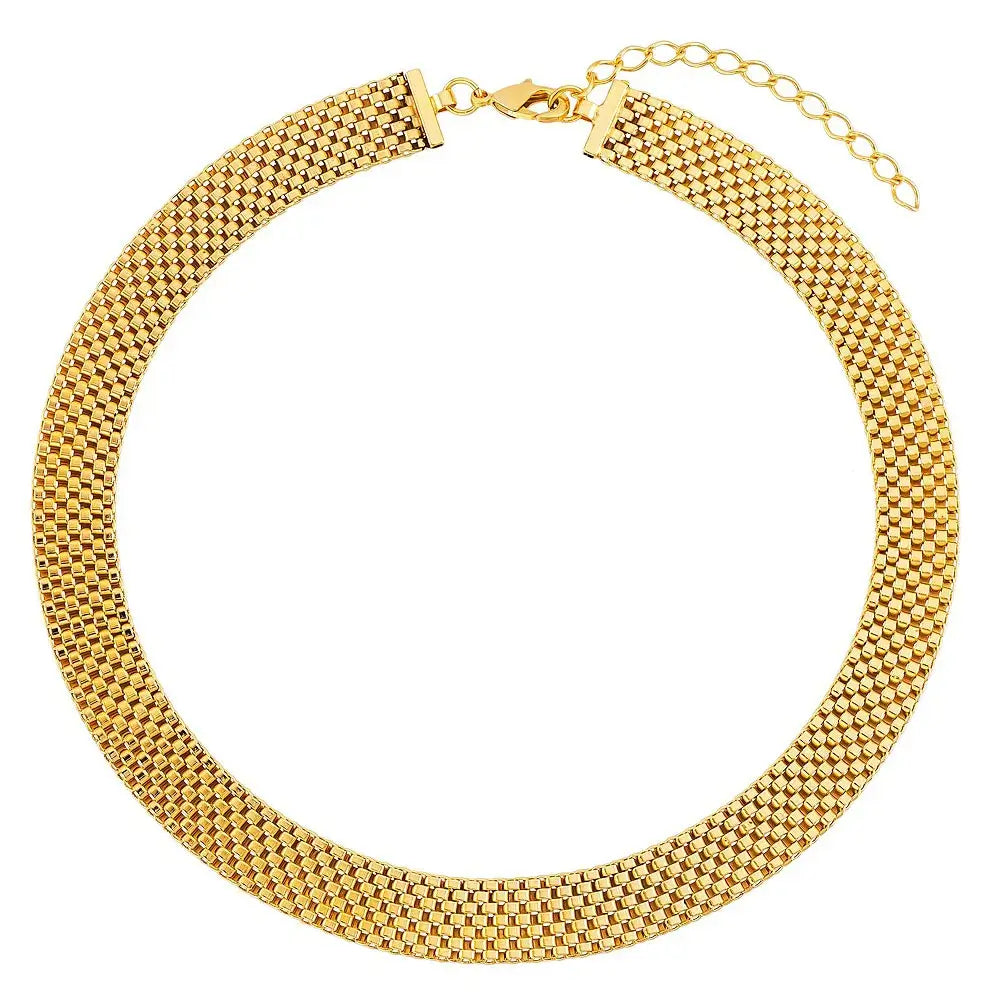 Fine Mesh Choker-Necklaces-Yiyae-Yiyae