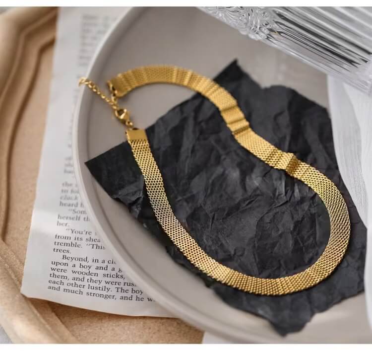 Fine Mesh Choker-Necklaces-Yiyae-Yiyae