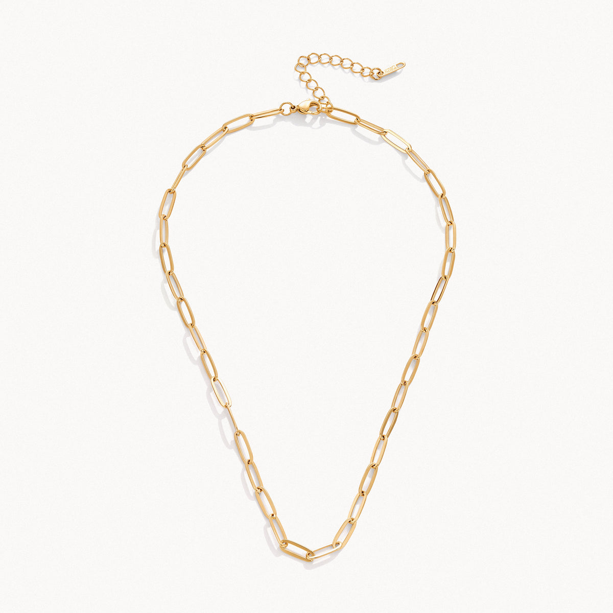 Fine Paperclip Necklace-Necklaces-Yiyae-18K Gold-Yiyae