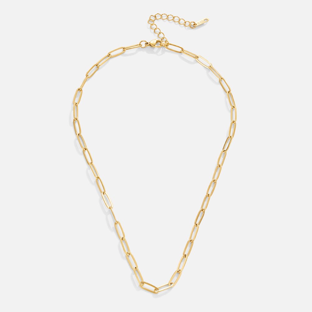 Fine Paperclip Necklace-Necklaces-Yiyae-Yiyae
