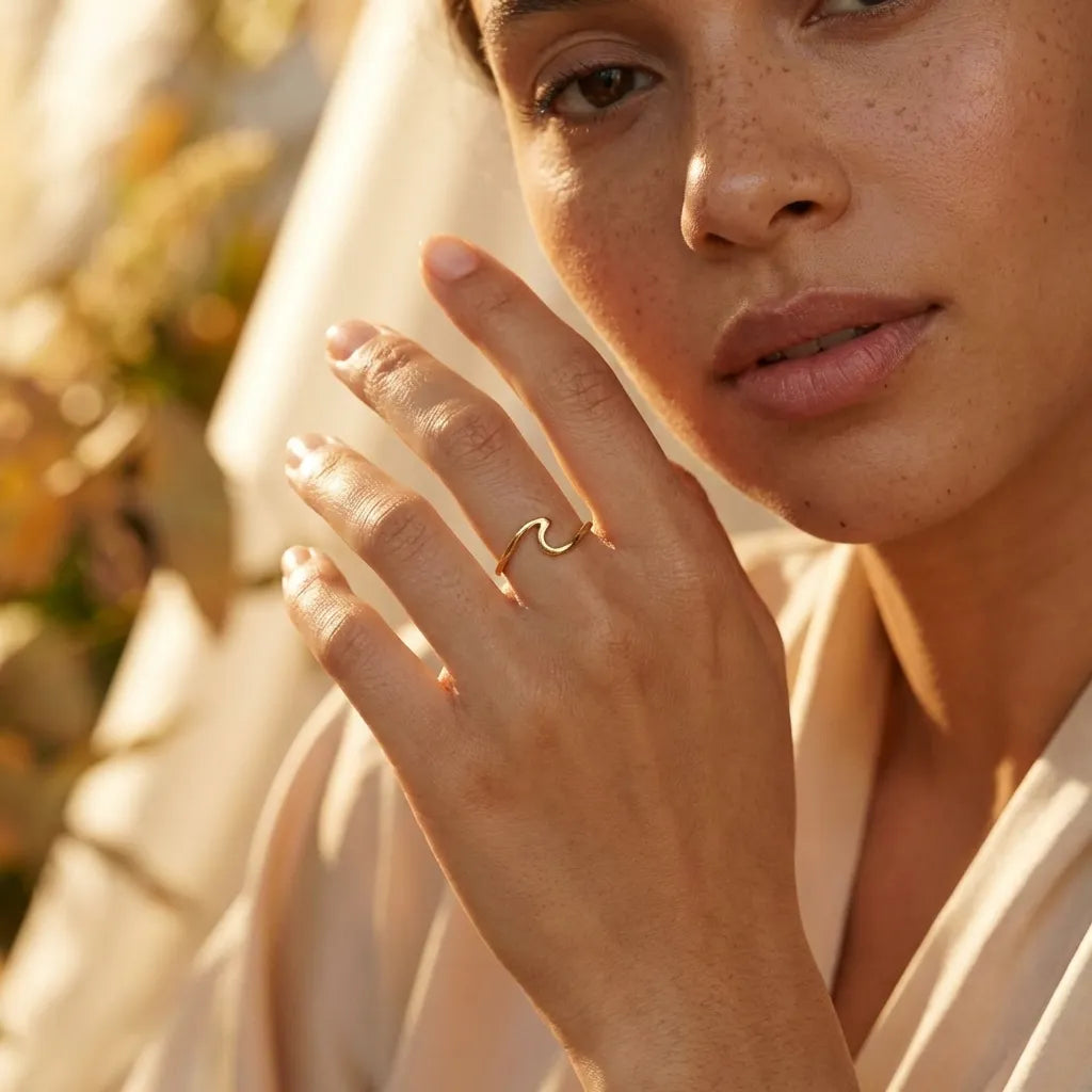Fine Wave Ring-Rings-Yiyae-Yiyae