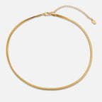 Flat Snake Chain Necklace-Necklaces-Yiyae-Yiyae