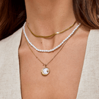 Flat Snake Chain Necklace-Necklaces-Yiyae-Yiyae