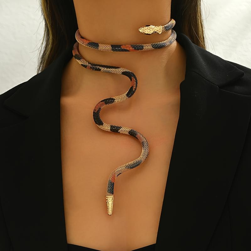 Flexible Snake Necklace-Necklaces-Yiyae-Yiyae