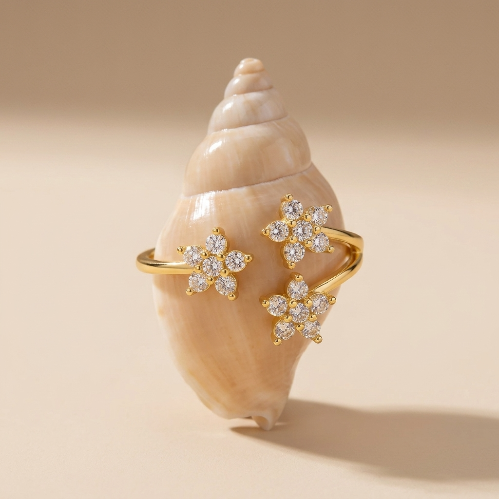 Floating Crystal Cluster Ring-Rings-Yiyae-Yiyae
