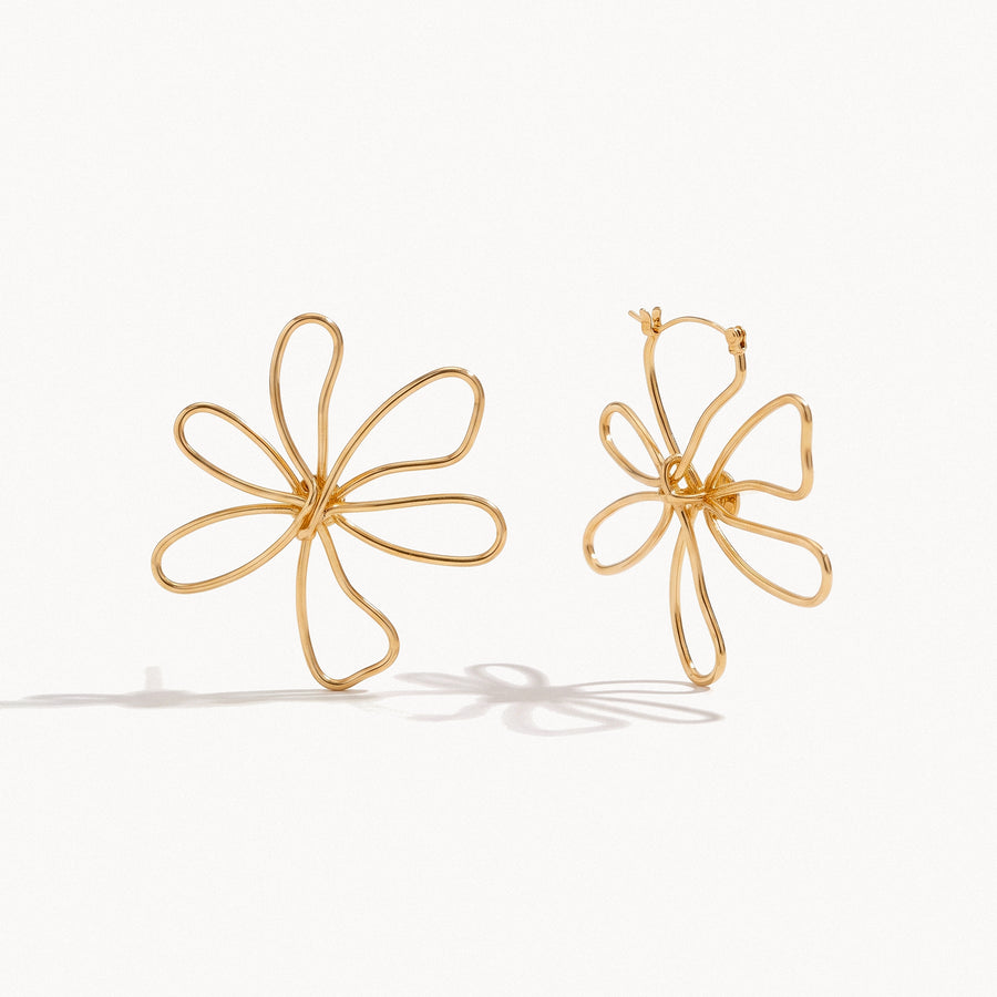 Floral Outline Earrings
