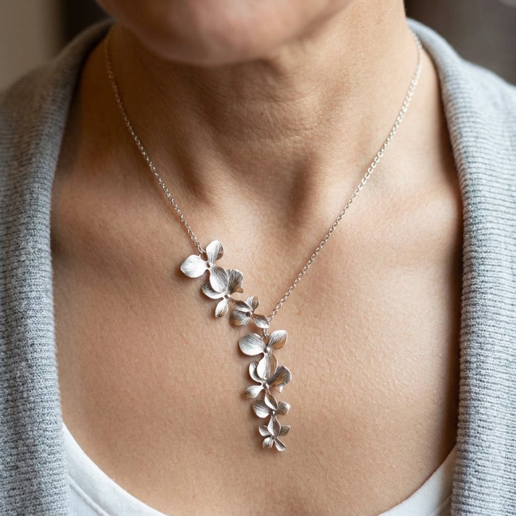 Floral Statement Necklace-Necklaces-Yiyae-Yiyae