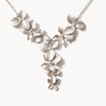 Floral Statement Necklace-Necklaces-Yiyae-Silver-Yiyae