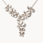 Floral Statement Necklace-Necklaces-Yiyae-Silver-Yiyae