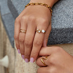 Flower Crystal Ring-Rings-Yiyae-Yiyae