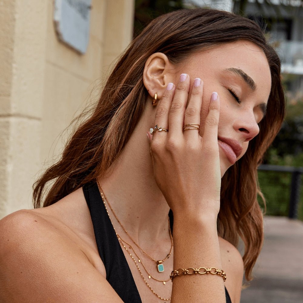 Flower Crystal Ring-Rings-Yiyae-Yiyae