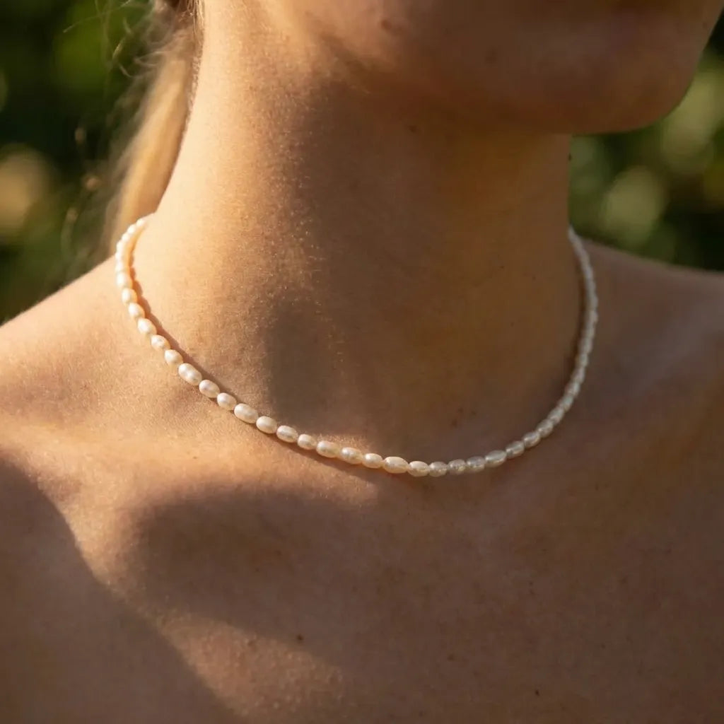 Freshwater Pearl Necklace-Necklaces-Yiyae-Yiyae