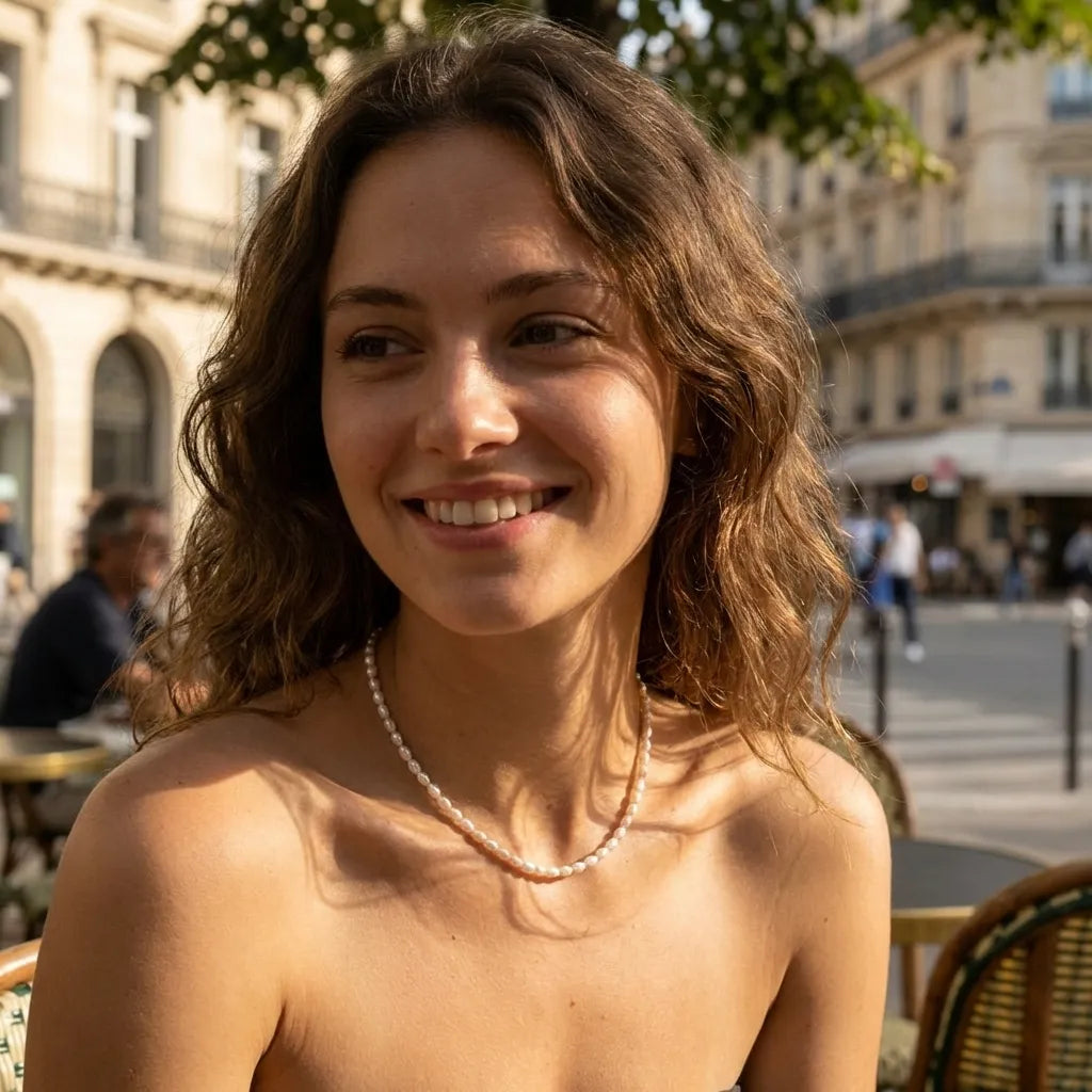 Freshwater Pearl Necklace-Necklaces-Yiyae-Yiyae