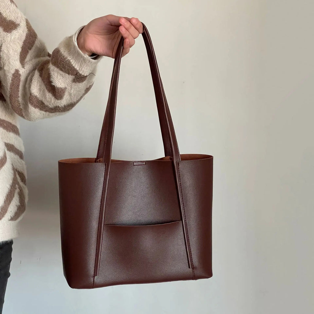 Front Pocket Tote Bag-Bags-Yiyae-Yiyae
