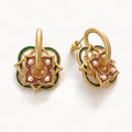 Geometric Jhumka Earrings-Earrings-Yiyae-Gold-Yiyae