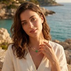 Green Clover Necklace-Necklaces-Yiyae-Yiyae