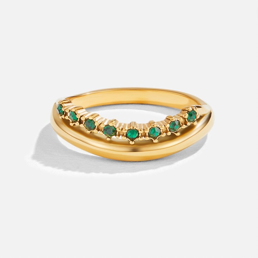 Green Crystal Layered Ring-Rings-Yiyae-Yiyae
