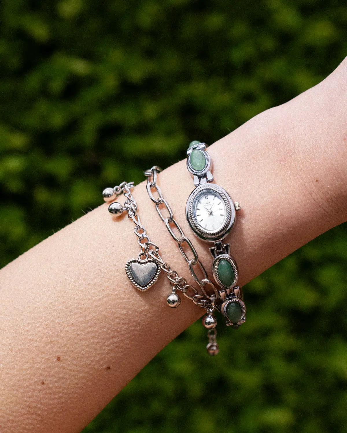 Green Oval Bracelet Watch-Watches-Yiyae-Yiyae
